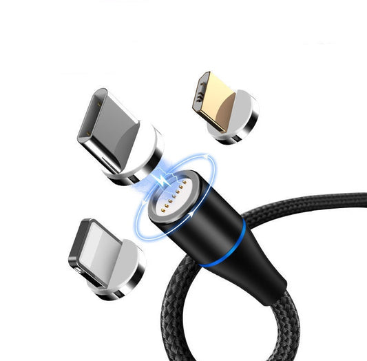 Magnetic data cable three in one fast charge