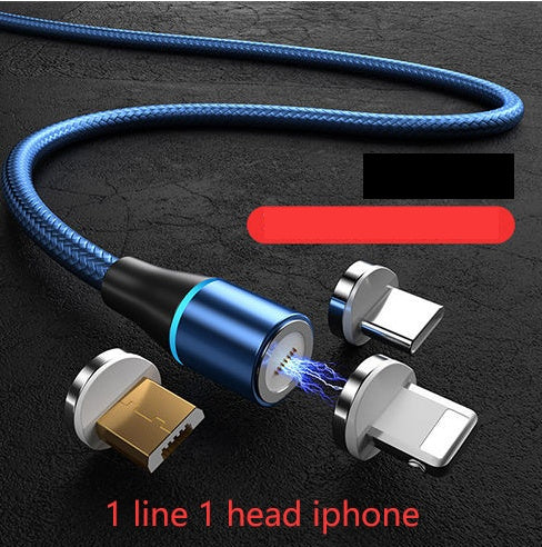 Magnetic data cable three in one fast charge