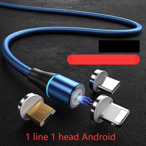 Magnetic data cable three in one fast charge